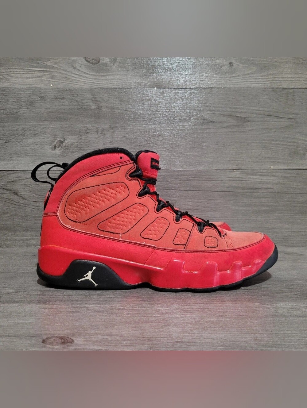 Jordan Retro 9 Motorboat Jones Men's Size 9.5 Red Basketball Shoes